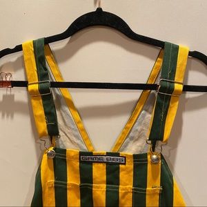 Game Bib Green & Gold Overalls